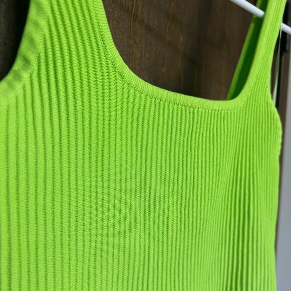 VICI - Daniella Ribbed Crop Tank - Lime Green - Picture 2 of 5